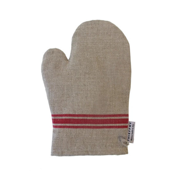 Theiffry Monogramme Oven Mitt - Red