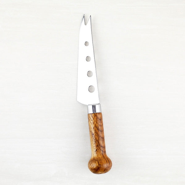 Oak and Stainless Steel Cheese Knife