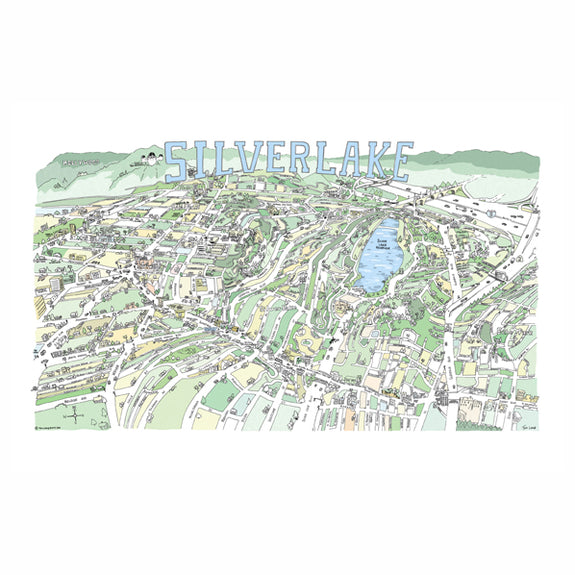 Silverlake Map Print