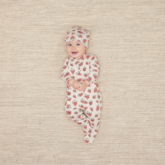 Starr Sleepsuit - Strawberry