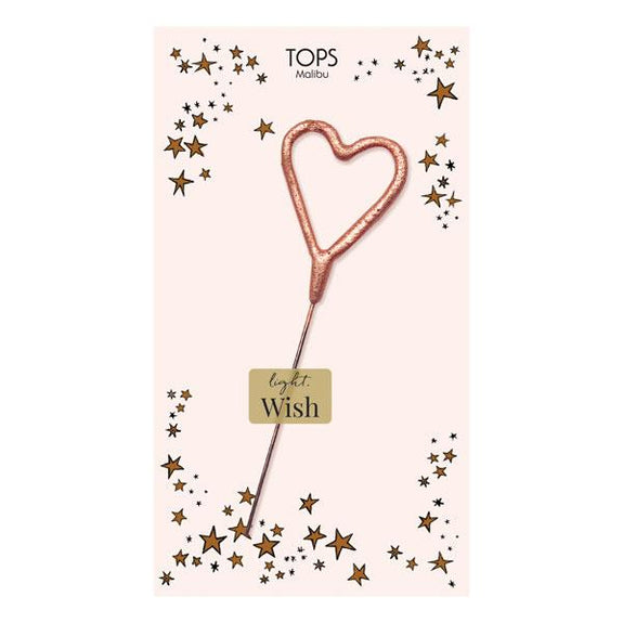 Sparkler Card Mini Rose Gold Heart
