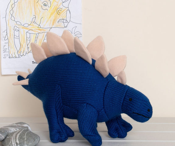 Knitted Stegosaurus Stuffed Toy