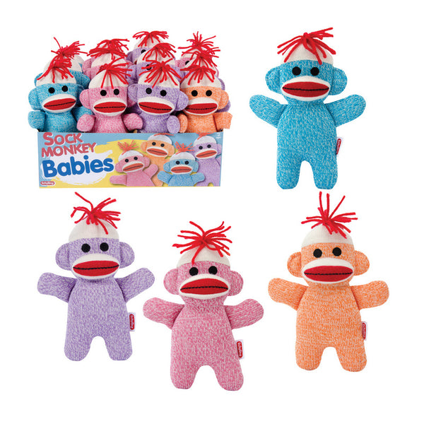 Sock Monkey Baby - Assorted Colors