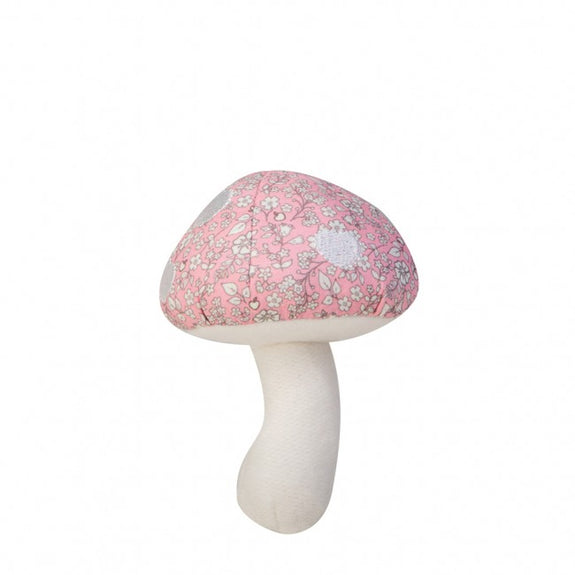 Mushroom Rattle Pink Floral