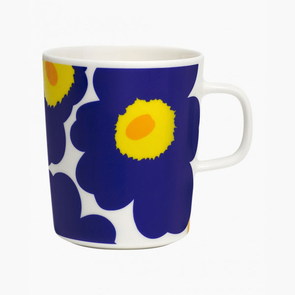 Unikko Mug (Dark Blue, Yellow)