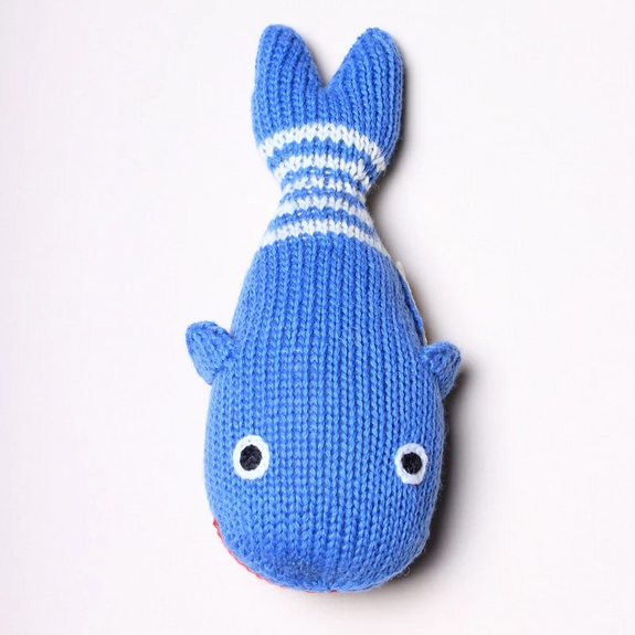 Organic Baby Rattle - Whale
